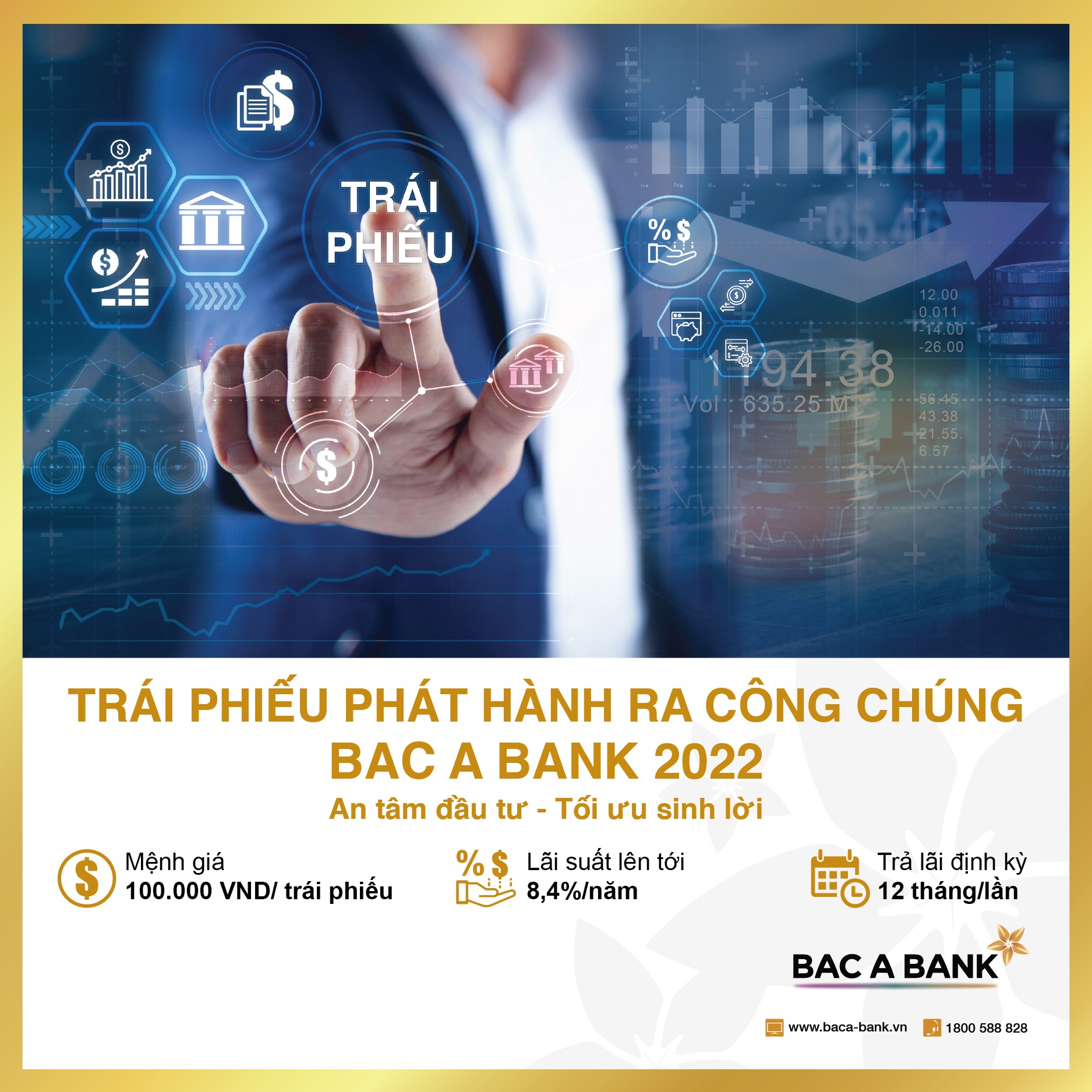 BAC A BANK chính thức chào bán 16 triệu trái phiếu phát hành ra công chúng đợt 1  